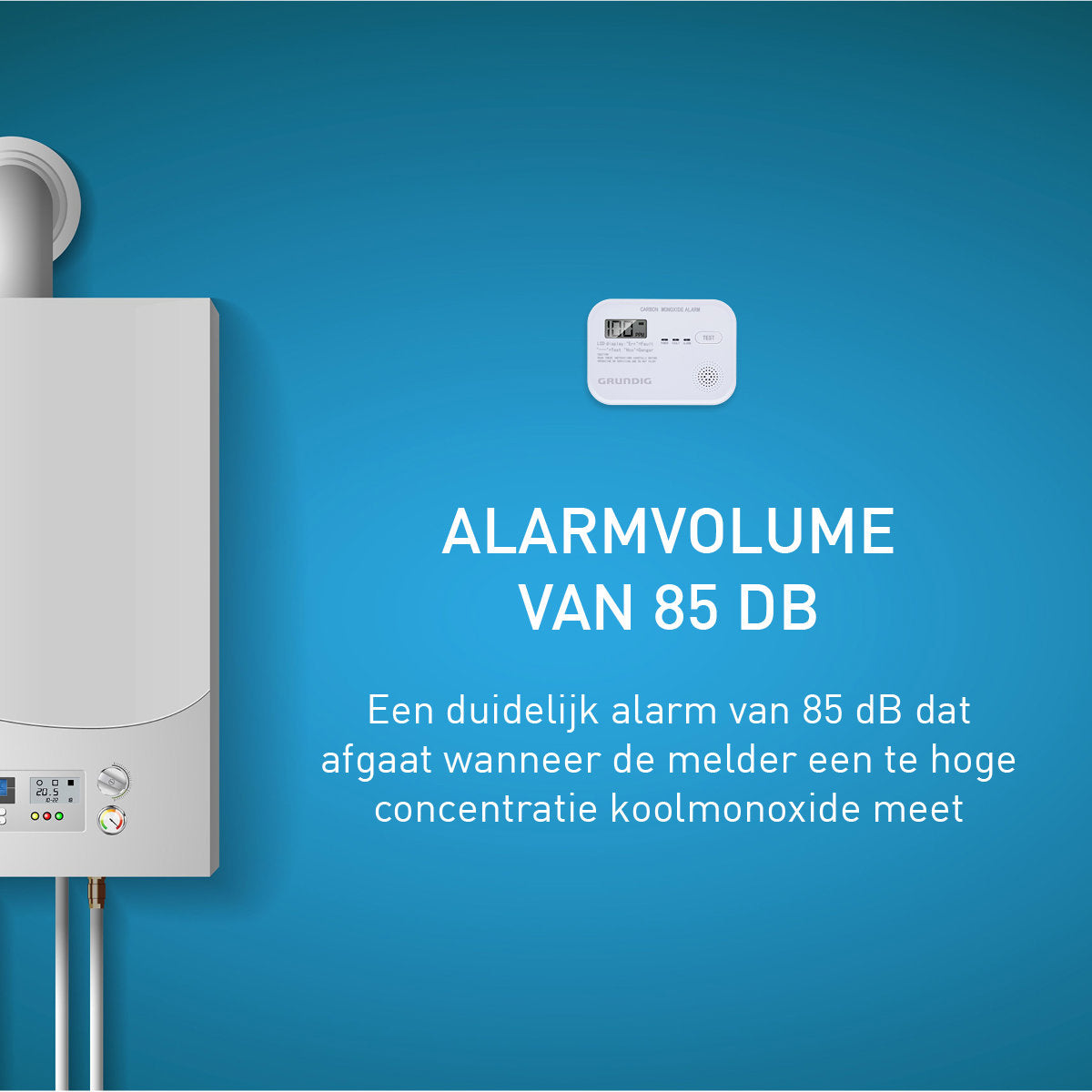 Grundig CO Melder Koolmonoxidemelder - maximondo