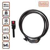 BLACK+DECKER Cijferslot BXCHBL7008 - Fietsslot - maximondo