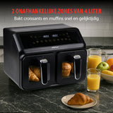alpina Dubbele Airfryer 8L - 8 Programma's
