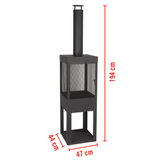 BBQ Collection Houtkachel 194x44x47cm