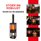 BBQ Collection Houtkachel 194x44x47cm