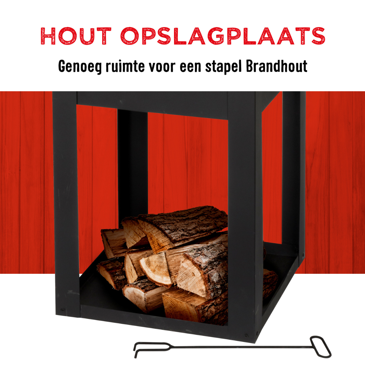 BBQ Collection Houtkachel 194x44x47cm