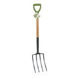 Kinzo Spitvork 4 Tanden met Houten Steel