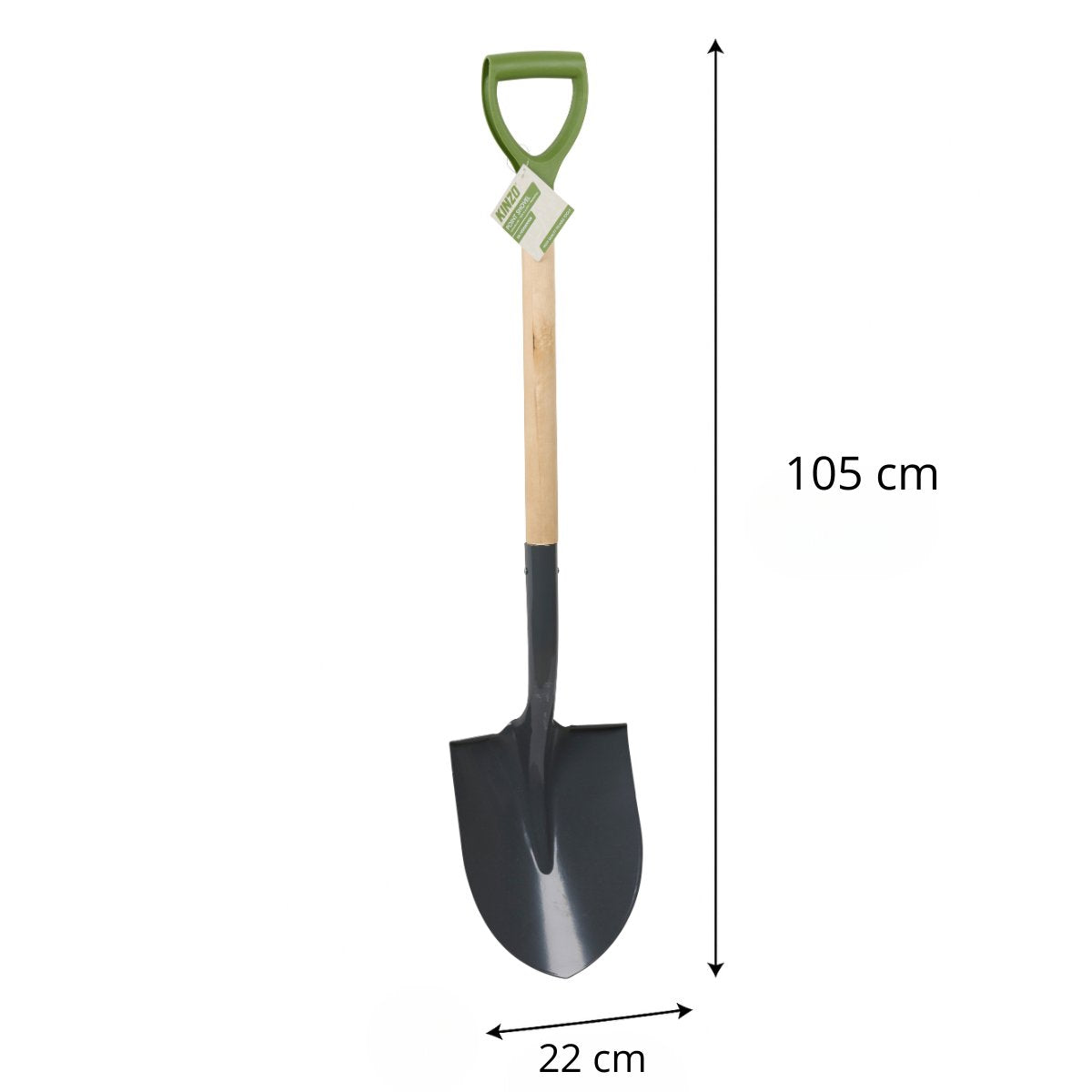 Kinzo Tuinspade 105 cm met Houten Steel