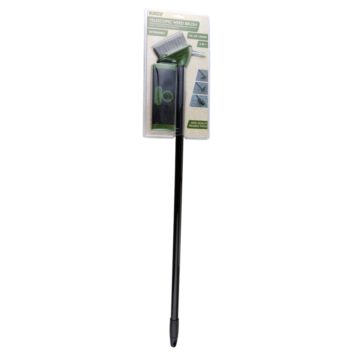 Kinzo Uitschuifbare Onkruidborstel 3-in-1