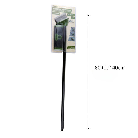 Kinzo Uitschuifbare Onkruidborstel 3-in-1