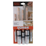 BLACK+DECKER Ronde Kwasten Set - 5-delige Verfkwasten Set