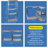 Kinzo Stellingkast Opbergrek, 5 Planken