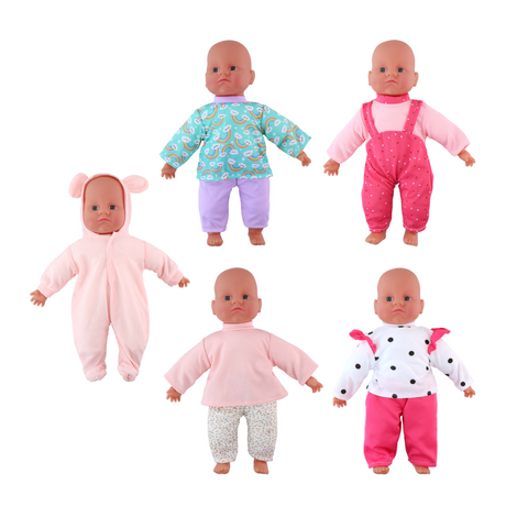 Eddy Toys Poppenkleertjes Babypop 40-45 Cm