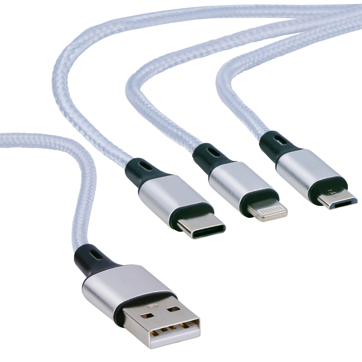 Grundig Reis Oplaadset - USB-C, USB-A & Lightning