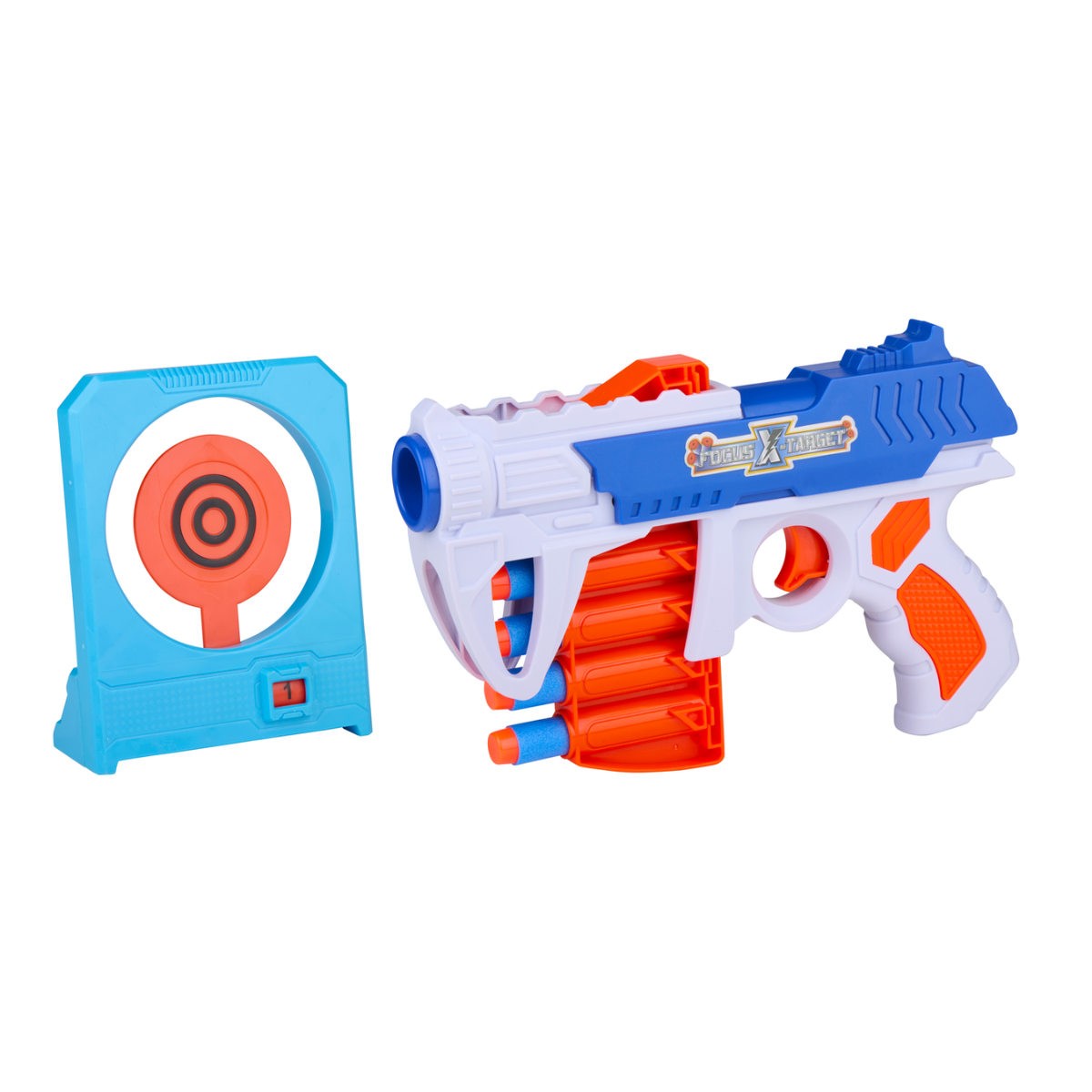 Eddy Toys Bullseye Doelspel - Dartpistool met Foam Darts - maximondo