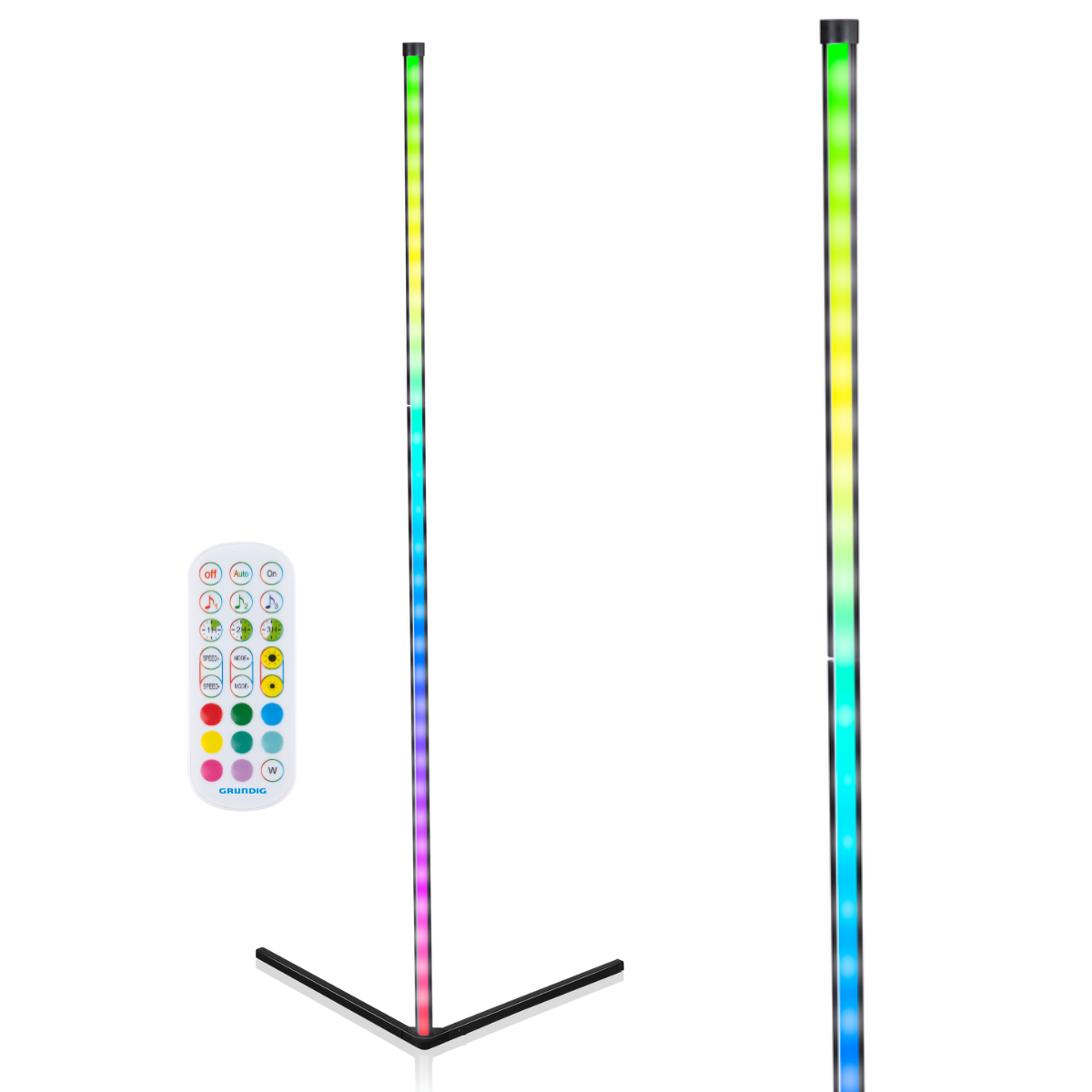 Grundig RGB LED Hoeklamp 140 cm - maximondo