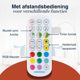 Grundig RGB LED Hoeklamp Staand met Muziek Sync, Dimbaar