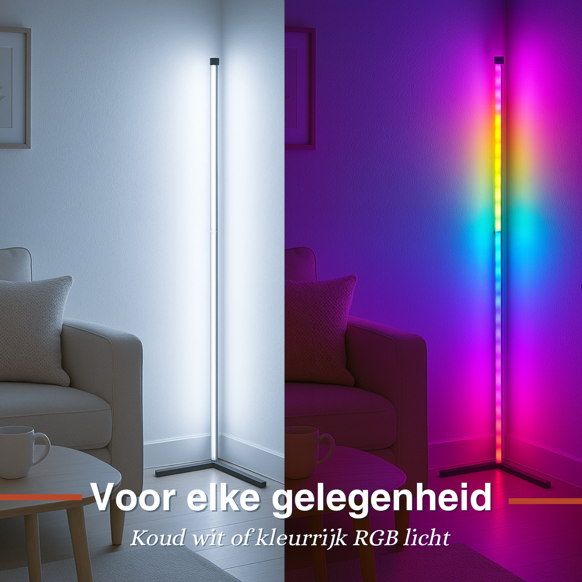 Grundig RGB LED Hoeklamp 140 cm - maximondo