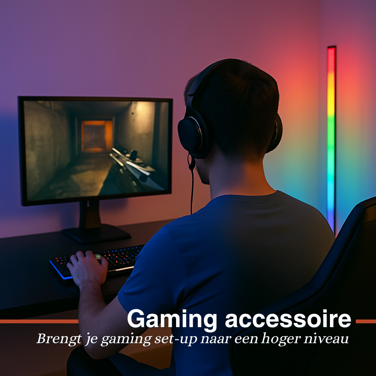 Grundig RGB LED Hoeklamp 140 cm - maximondo