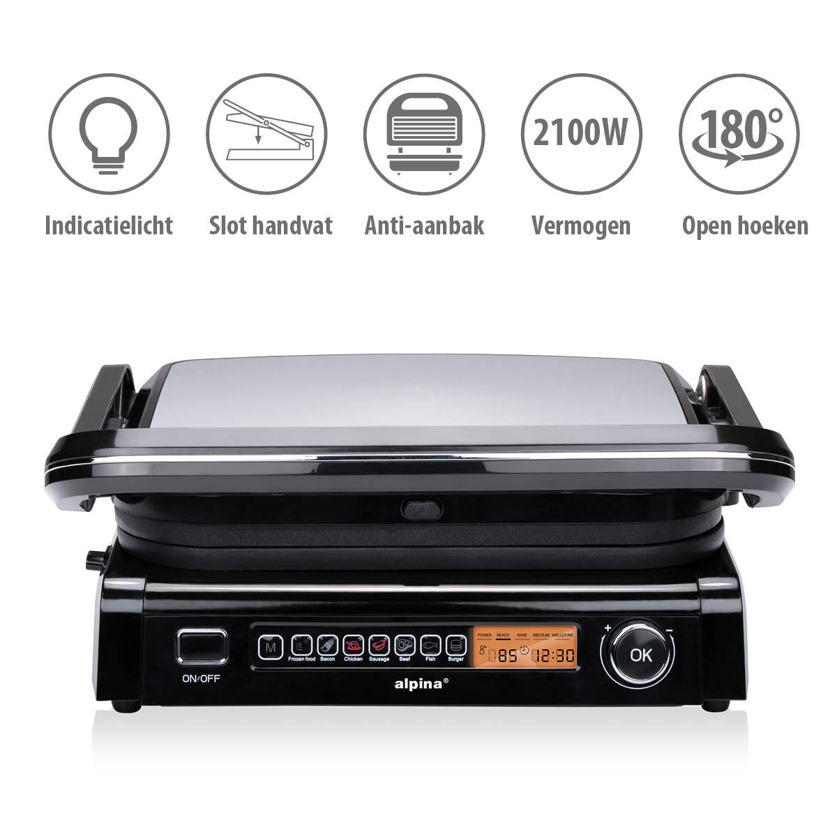 alpina Grill Apparaat, 8 standen - maximondo