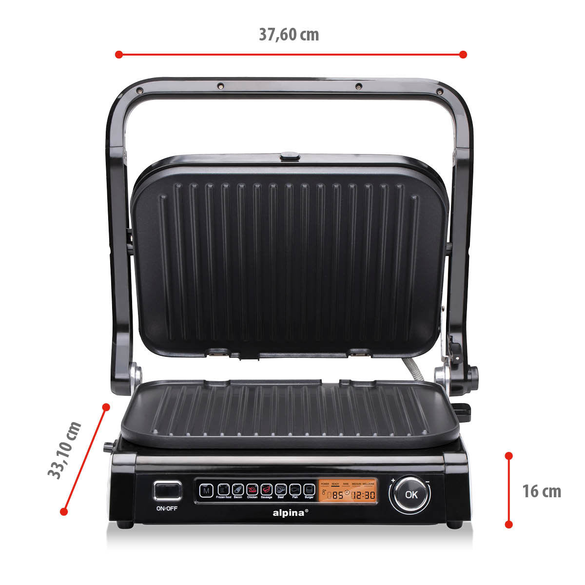 alpina Grill Apparaat, 8 standen - maximondo