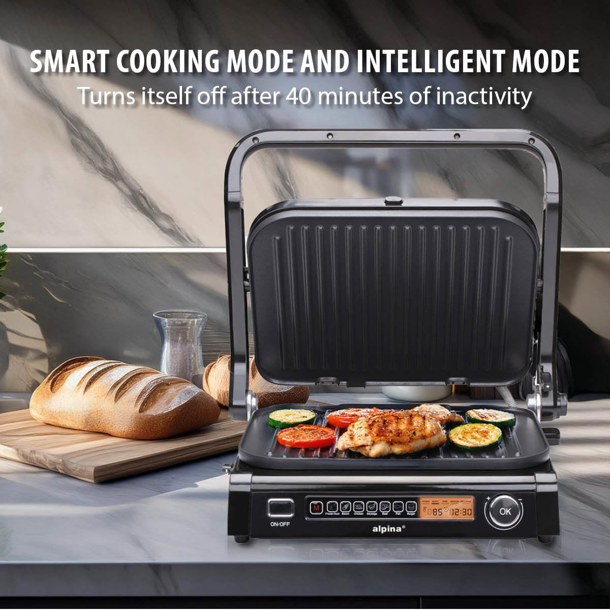 alpina Grill Apparaat, 8 standen - maximondo