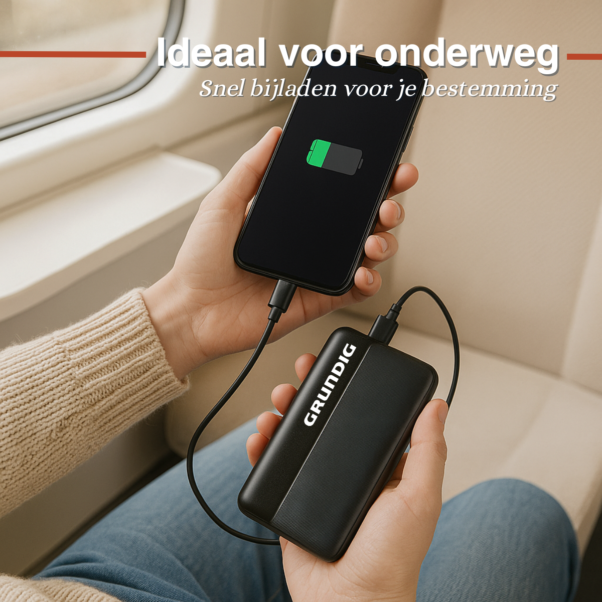 Grundig Powerbank 20000 mAh – Externe Batterij - maximondo