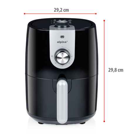 alpina Airfryer 2L Zwart