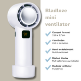 Lifetime Air Draadloze Ventilator - Bladloze USB Ventilator - maximondo