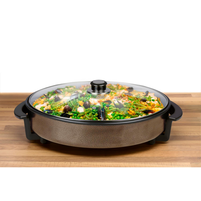 alpina Party Pan - Elektrische Hapjespan met Deksel - Ø40CM - maximondo