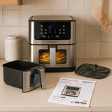 alpina Dubbele Airfryer XXL - Heteluchtfriteuse 8L - maximondo