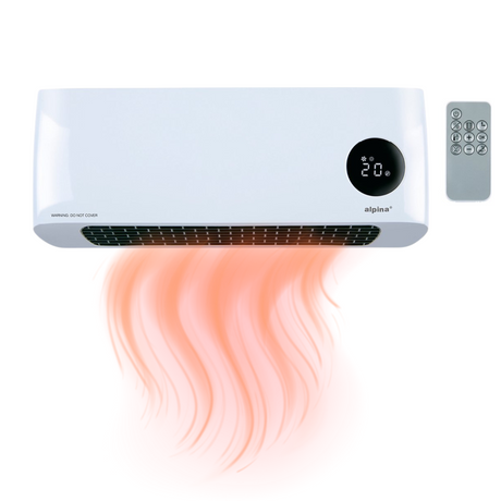 alpina wandverwarming en ventilator PTC keramisch 2000W