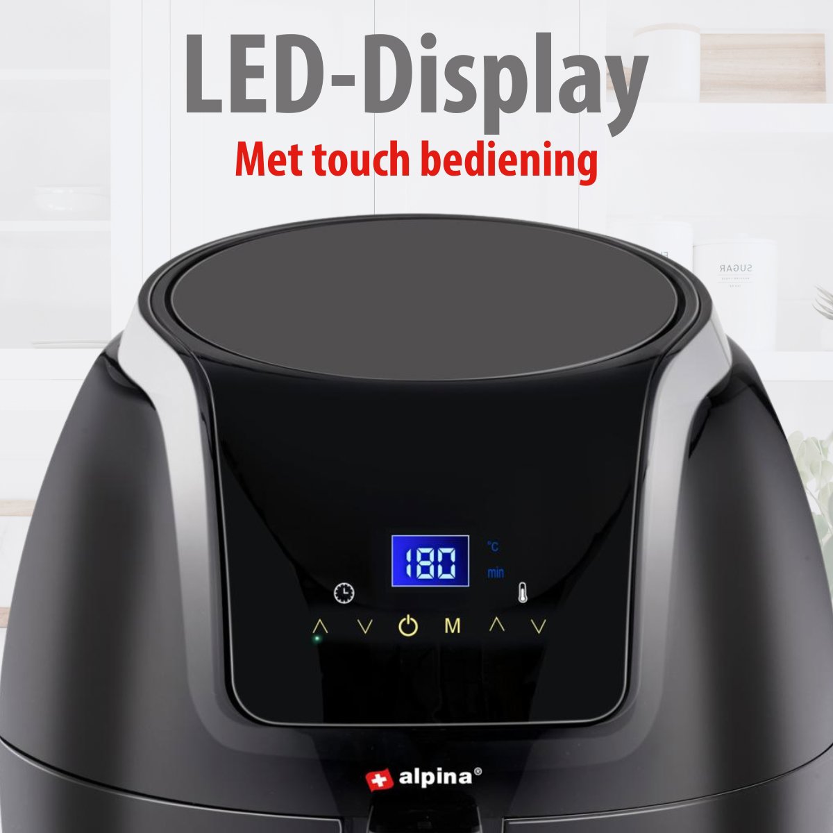 alpina Airfryer 5L - Heteluchtfriteuse 1-4 Personen