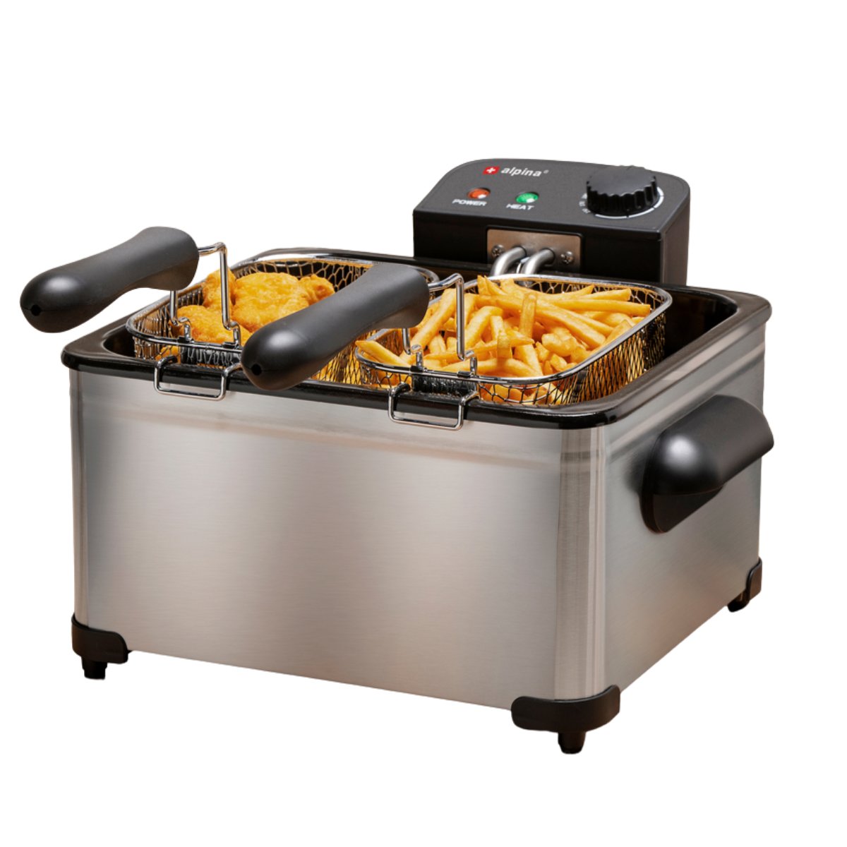 alpina Frituurpan 5L, 3 Manden