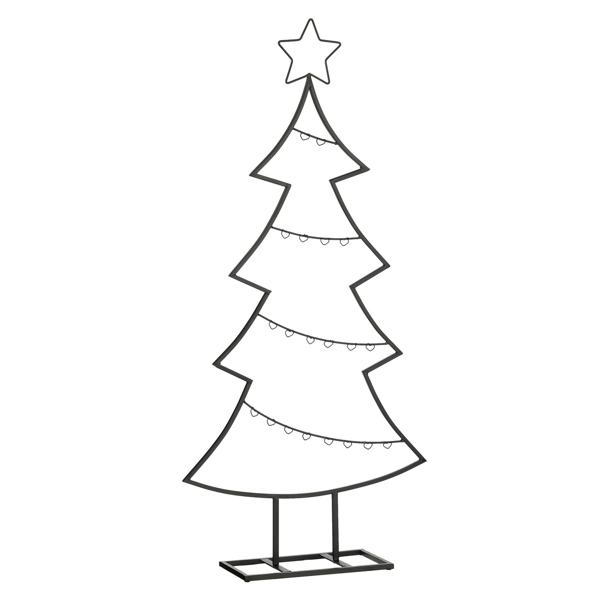 Mica Decorations Decoratie boom zwart - l50xb15xh105cm