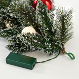 Black Box Trees Kaprun slinger groen frosted rood 20L TIPS 180 battery operated en timer - l270xd25cm