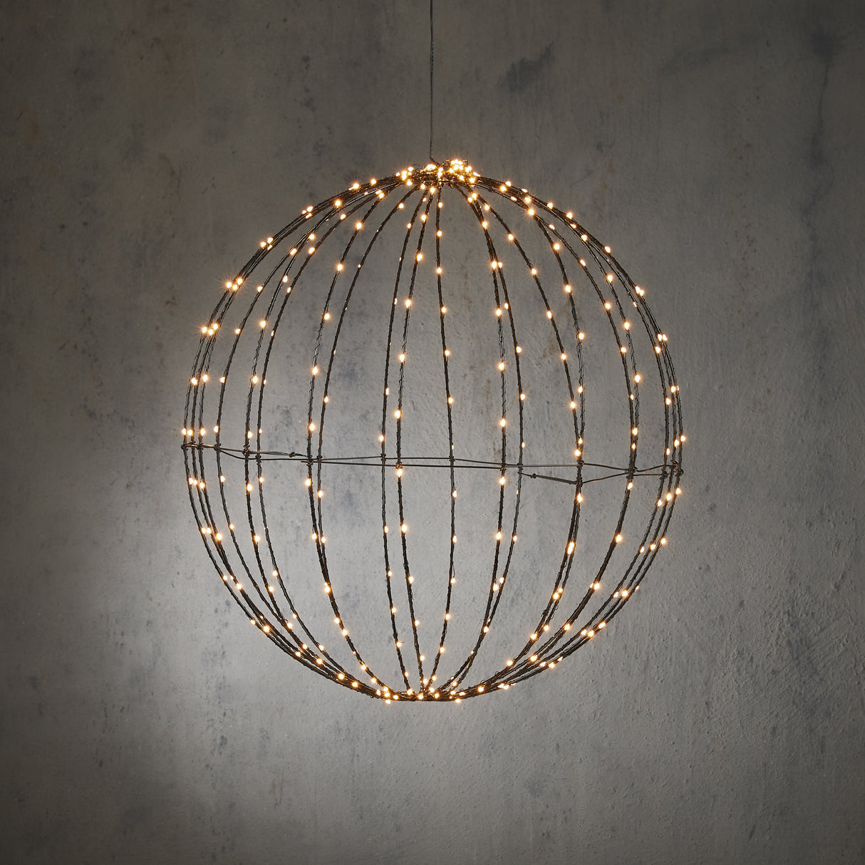 Luca Lighting Bal warm wit 320led IP44 met timer - d50cm