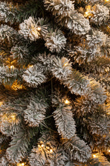 Black Box Trees Charlton Smalle Kunstkerstboom met Warm Witte LED Verlichting - H230 x Ø58 cm