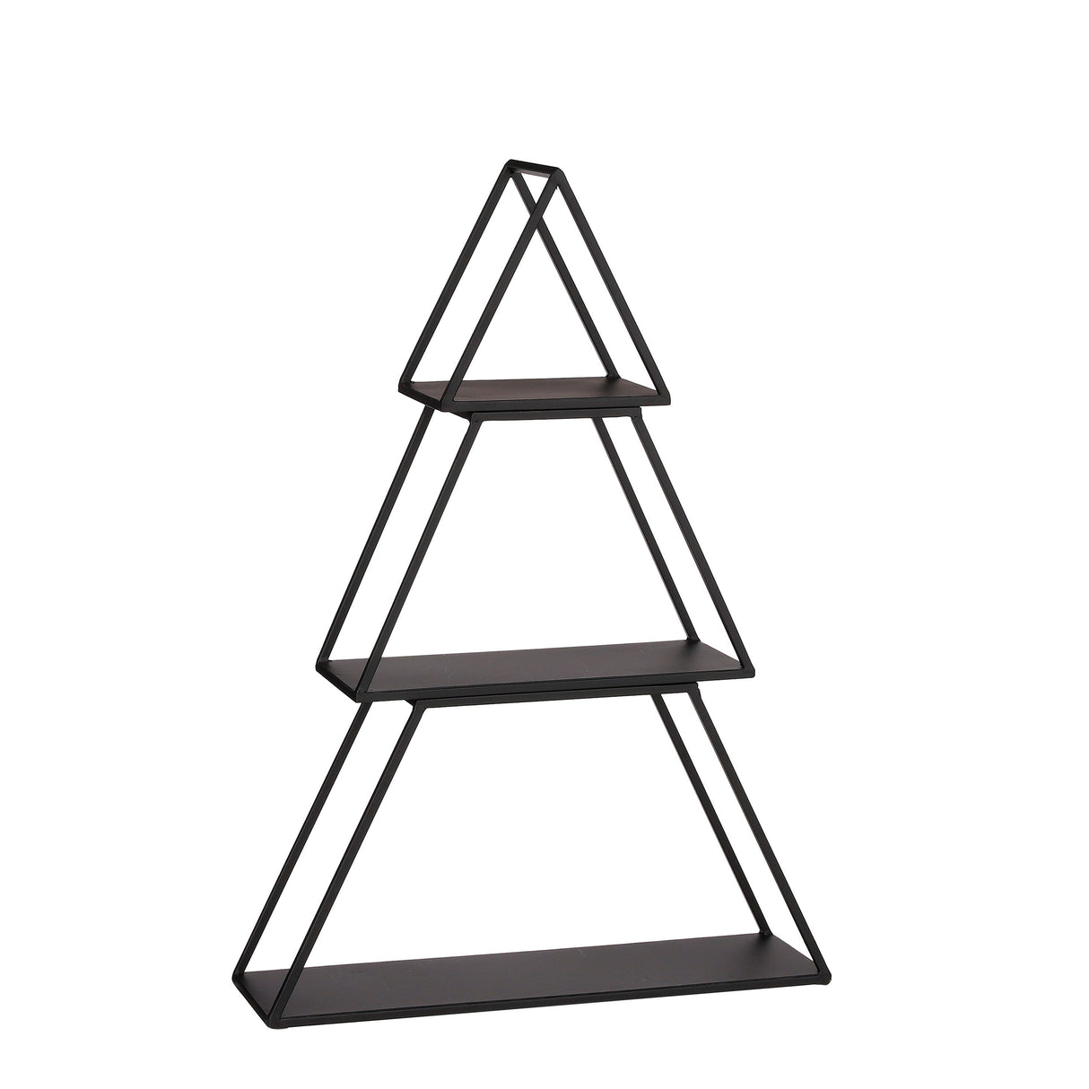 Mica Decorations Decoratie tray boom zwart 3 delig - l50xb14xh71cm