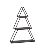Mica Decorations Decoratie tray boom zwart 3 delig - l50xb14xh71cm