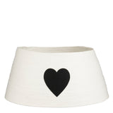 Mica Decorations kerstboomrok, hart wit FSC Mix - Ø50cm - ↕26cm
