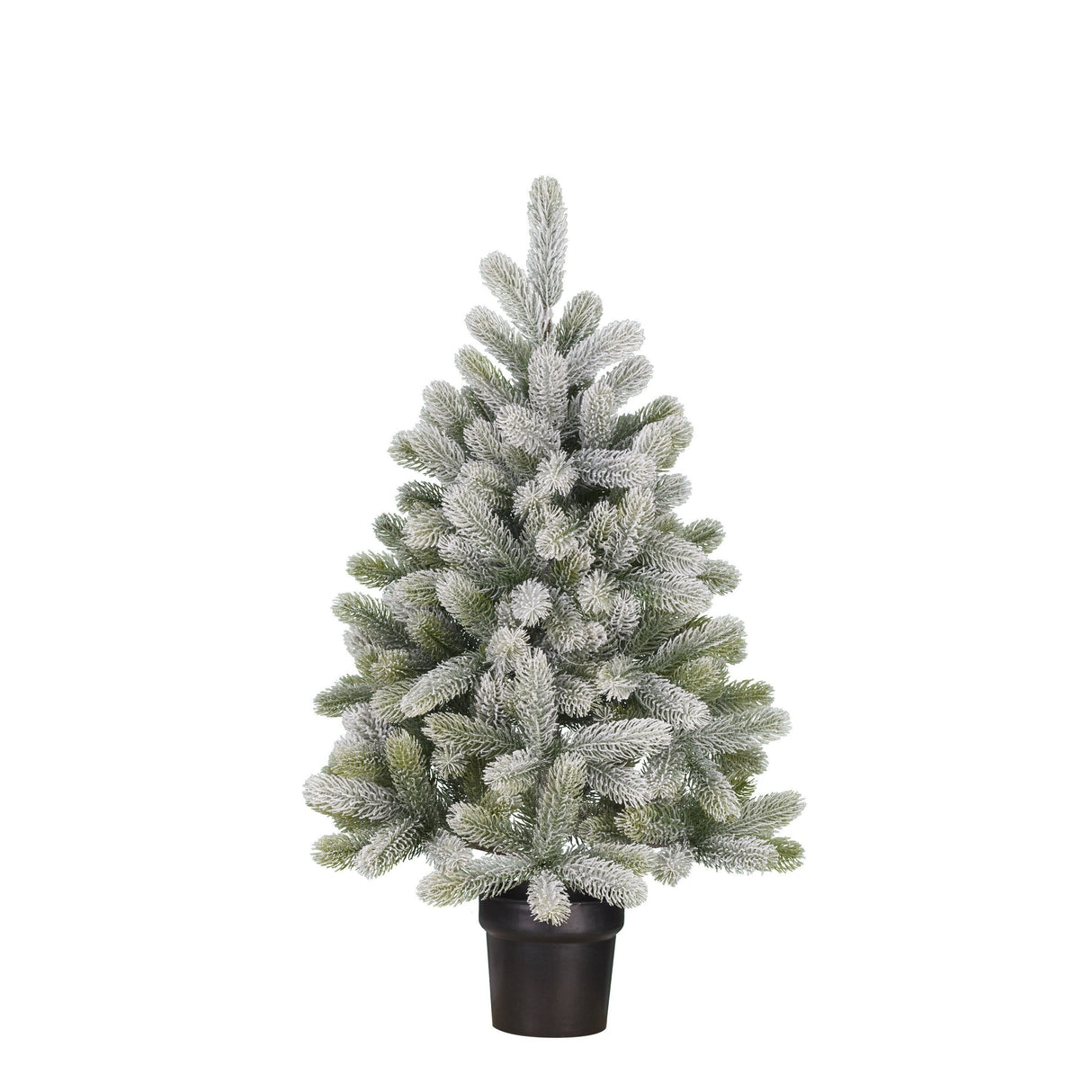 Black Box Trees Nagoya kerstboom potted groen frosted TIPS 175 - h90xd55cm - maximondo