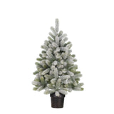 Black Box Trees Nagoya kerstboom potted groen frosted TIPS 175 - h90xd55cm - maximondo
