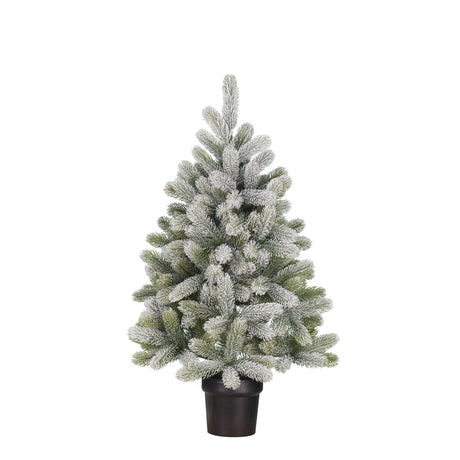 Black Box Trees Nagoya kerstboom potted groen frosted TIPS 175 - h90xd55cm - maximondo