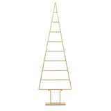 Mica Decorations Decoratie Kerstboom - L50 x B15 x H152 cm - Metaal - Goud