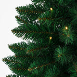 Black Box Trees Gerlos Smalle Kunstkerstboom in Pot met Warm Witte LED Verlichting - H120 x Ø51 cm