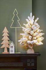 Black Box Trees Grimshaw Kunstkerstboom in Pot met LED Verlichting en Timerfunctie - H60 x  Ø45 cm - maximondo