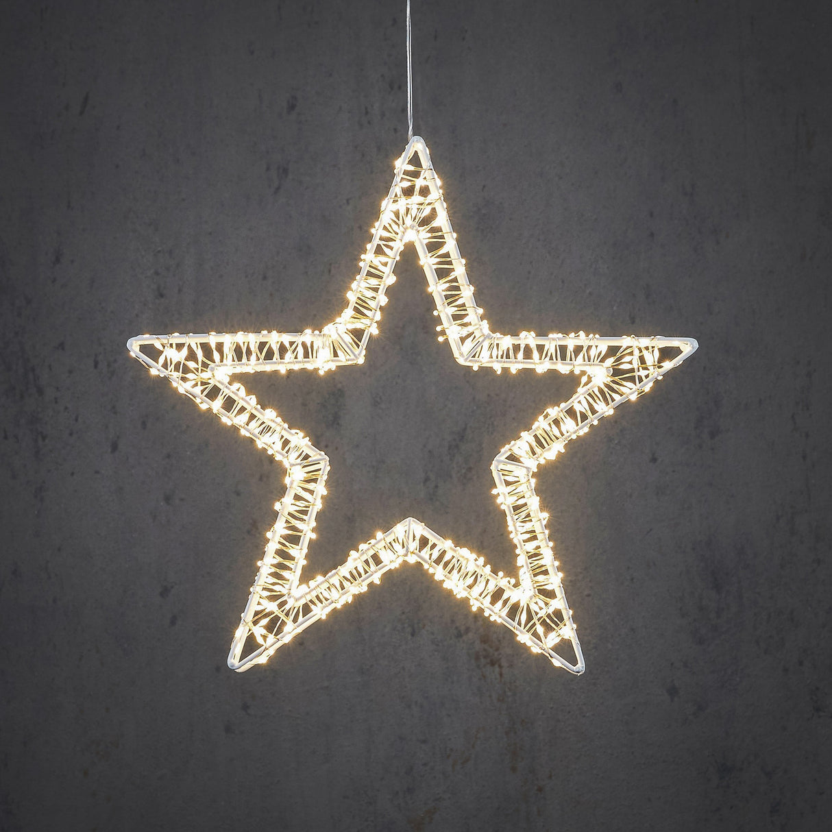 Luca Lighting Ster wit warm wit 800led IP44 en timer - d36cm