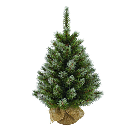 Triumph Tree Pittsburgh kerstboom met burlap groen frosted TIPS 79 - h60xd38cm - maximondo