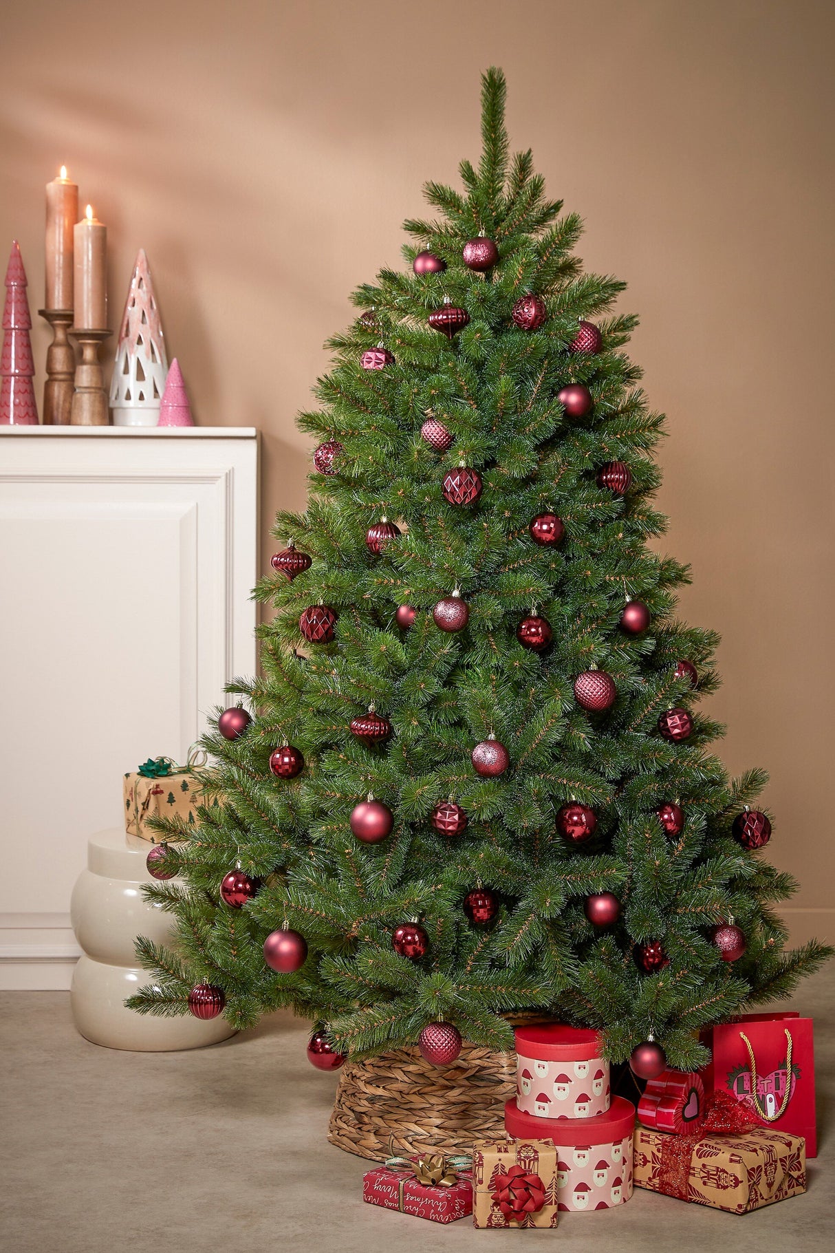 Triumph Tree Forest frosted pine kerstboom groen TIPS 618 - h155xd119cm