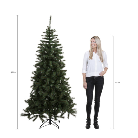 Triumph Tree Forest frosted pine kerstboom groen TIPS 1248 - h215xd140cm