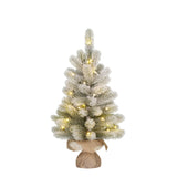 Black Box Trees Nagoya Kunstkerstboom in Jute met LED Verlichting en Timerfunctie - H60 x  Ø44 cm - maximondo