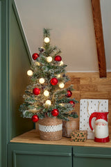 Black Box Trees Kaprun Kunstkerstboom in Pot met LED Verlichting - H90 x Ø51 cm