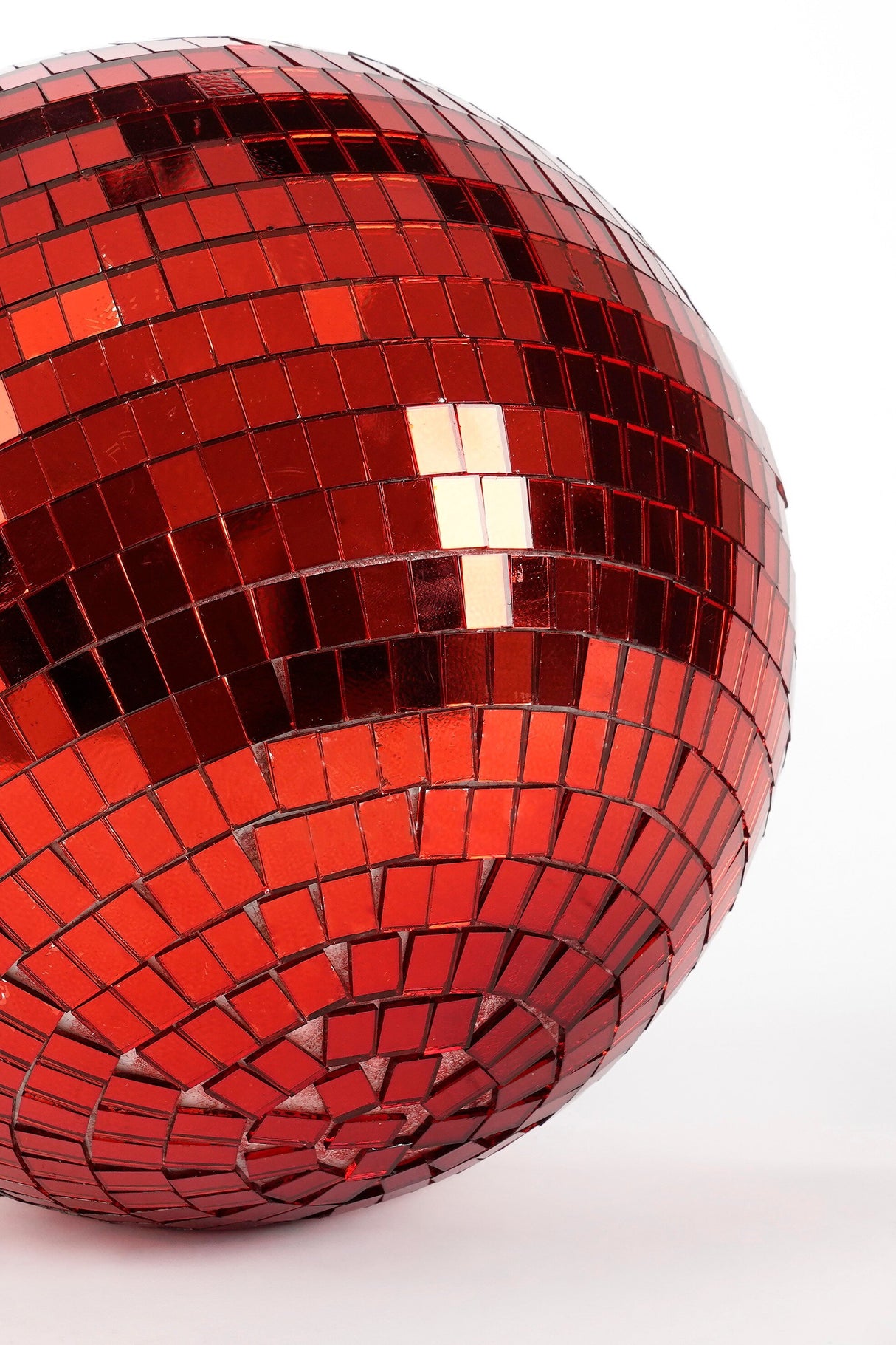 Mica Decorations Ornament spiegel bal rood - d30cm
